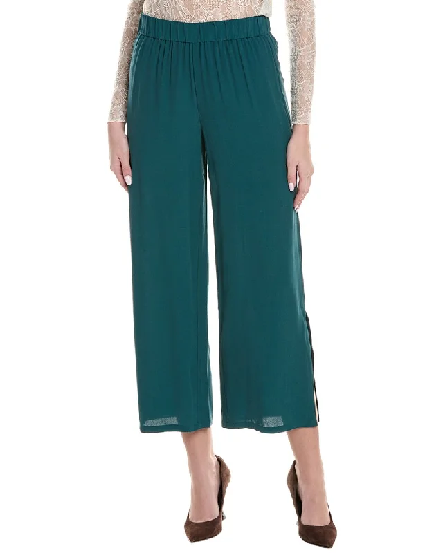 women's sweatpantsEILEEN FISHER Silk Straight Ankle Pant