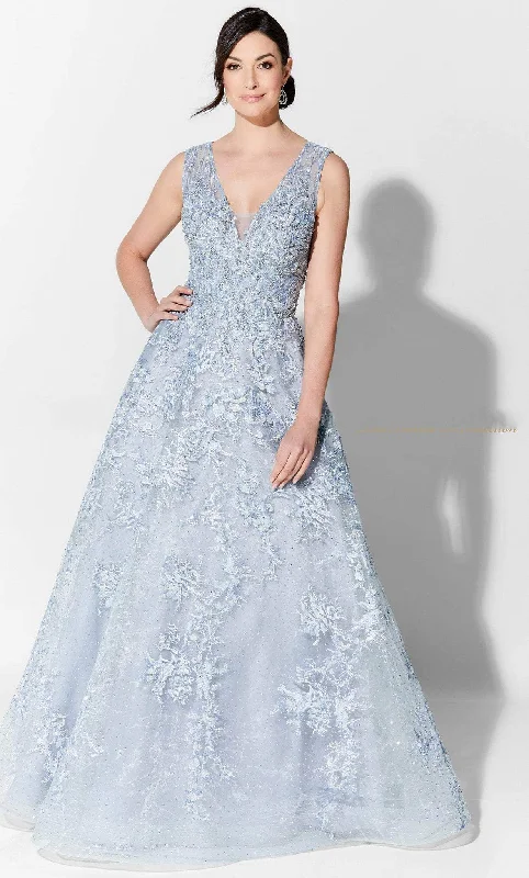 Formal Dress for Church WeddingsIvonne D 122D67W - Embroidered A-line Gown