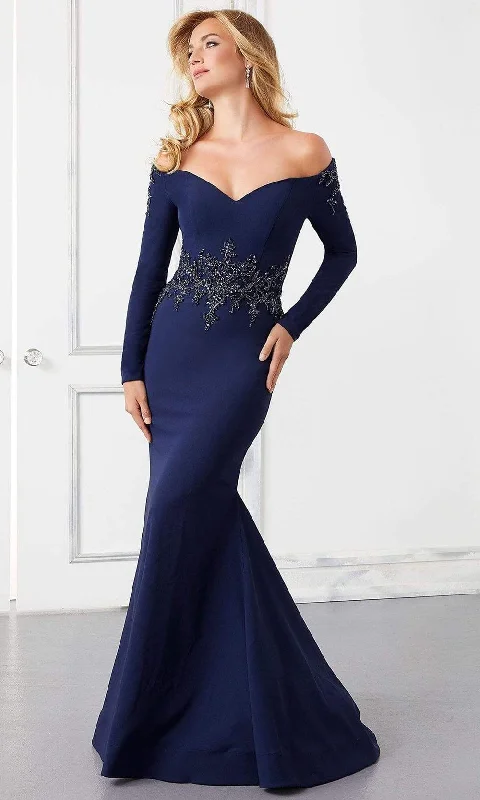 Formal Dress for Garden Party ThemesMori Lee - 72308 Embellished Long Sleeve Formal Gown