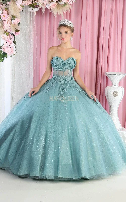 Plus Size Formal Dresses OnlineMay Queen LK188 - Strapless Ballgown