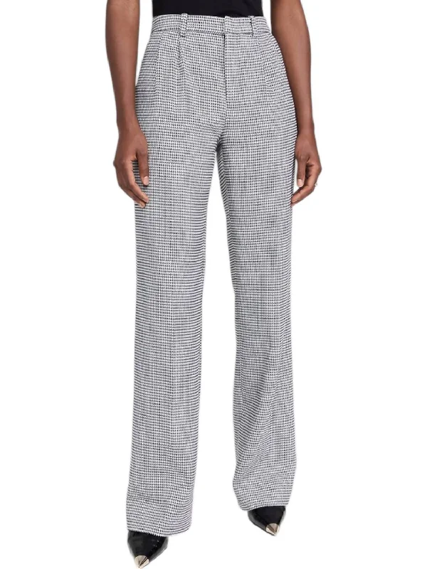 women's bootcut pantsThe Low Favorite Pants In Black/white Micro Houndstooth