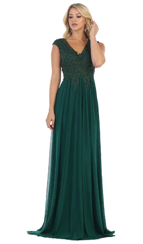 Formal Dress for Urban ThemesMay Queen MQ1580 - Beaded Lace Formal Dress