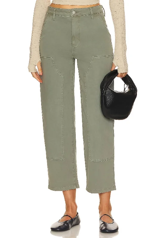 women's flare pantsAshton Straight Leg Utility Pants In Wild Fern