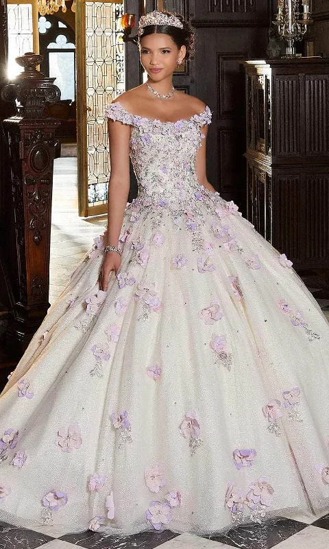 Formal Dress for Summer WeddingsMori Lee 89341 - Floral Appliqued Ballgown