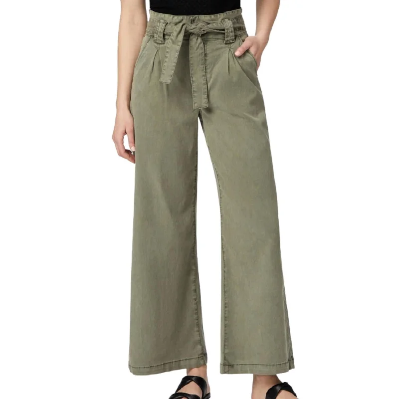 women's wide-leg pantsHarper Wide Leg Pants In Vintage Ivy Green