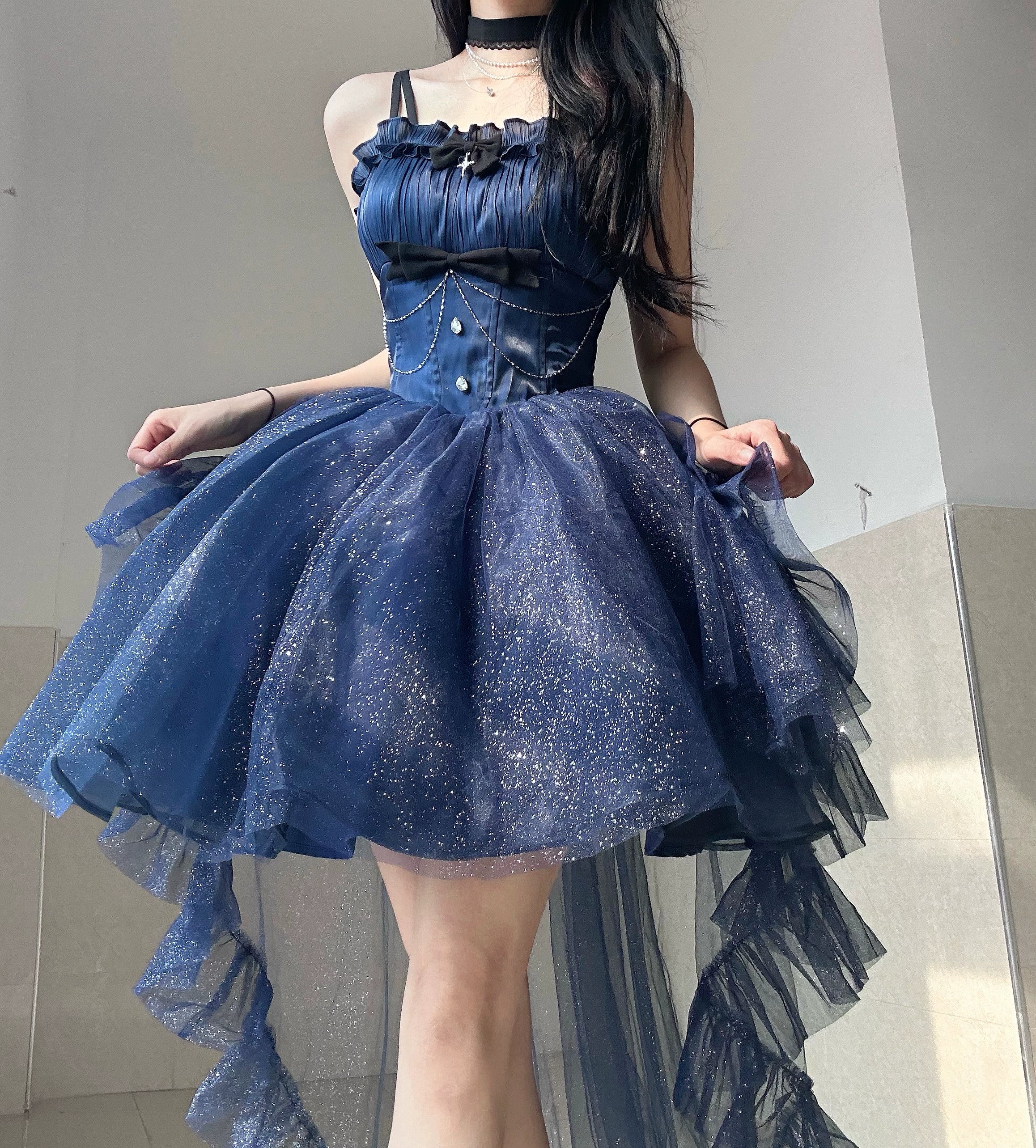 Formal Dress for Sports Awards(BFM)Platycodon House~Polaris~Luxury Lolita Dress Star Tulle Princess Lolita Gown