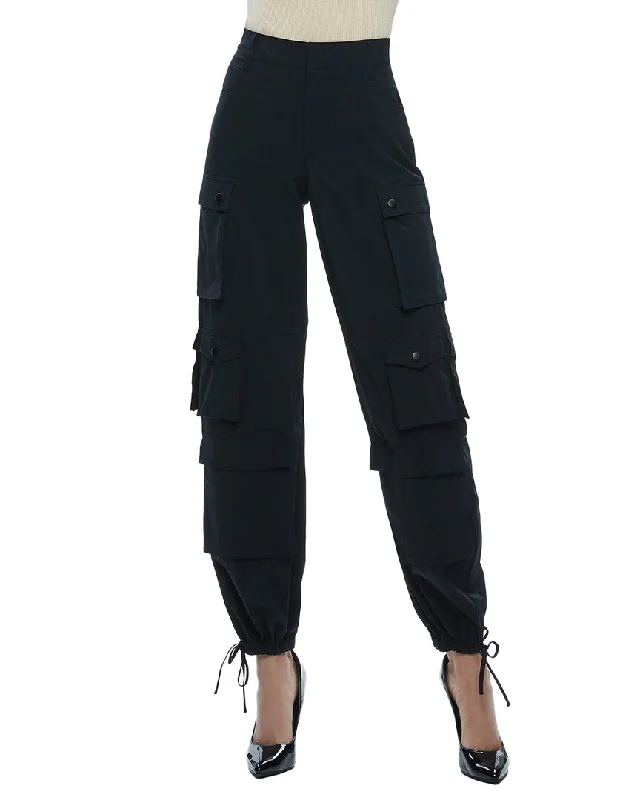 women's high-waisted pantsalice + olivia Olympia Mr Baggy Cargo Pant