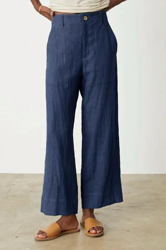 women's plus-size pantsDru Heavy Linen Pant In Shadow