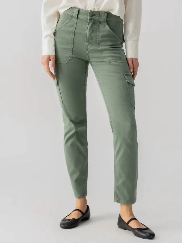 women's skinny pantsSculpted Hayden Standard Rise Cargo Pant In Dark Spruce