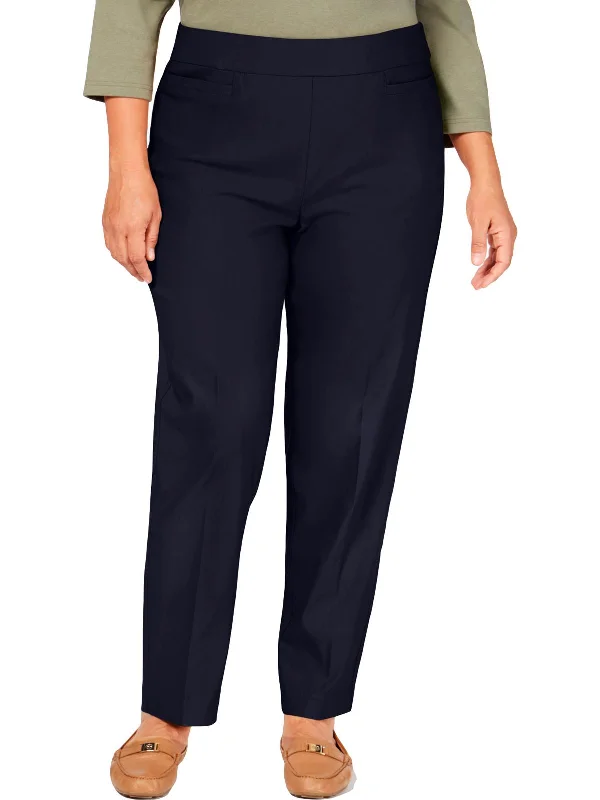 women's solid-color pantsPlus Womens Slimming Stretch Dress Pants