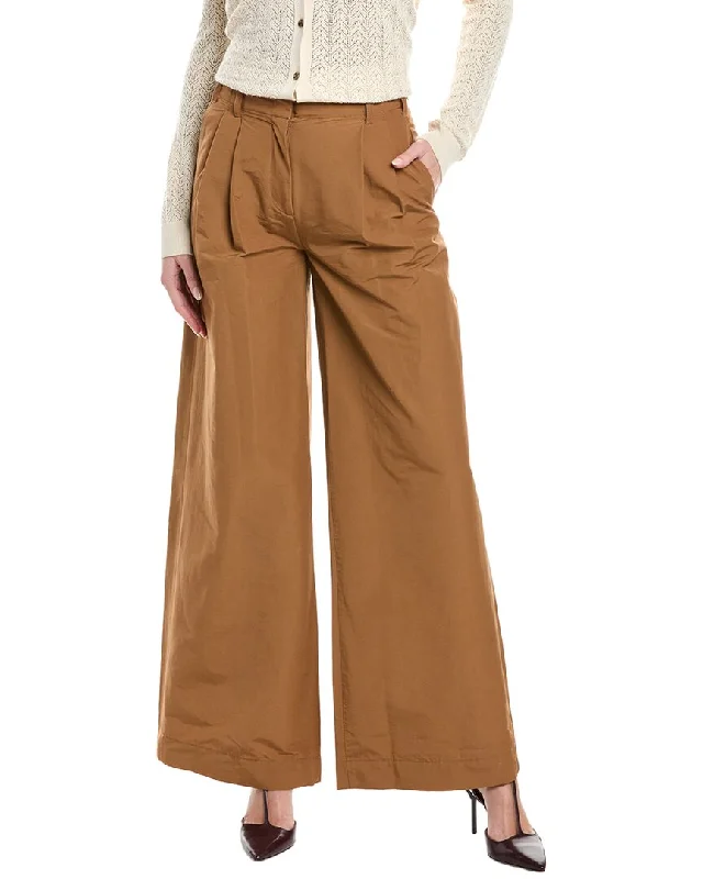 women's maternity pantsSIMKHAI Leroy Pleated Wide Leg Pant