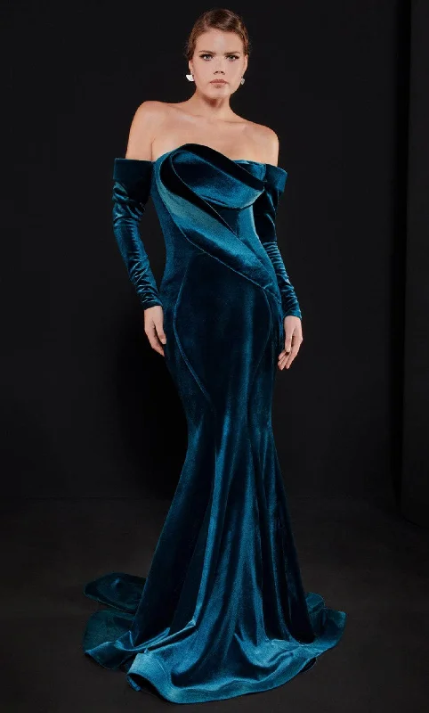 Formal Dress for Oscar NightsMNM Couture N0522 - Off Shoulder Gown