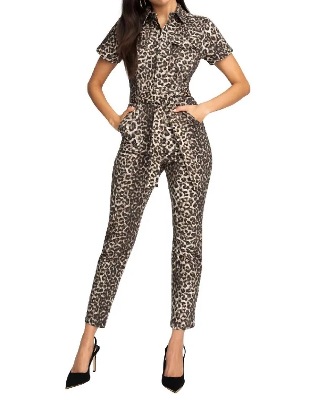 women's stretch pantsWomen's Fit For Success Jumpsuit In Wild Cat