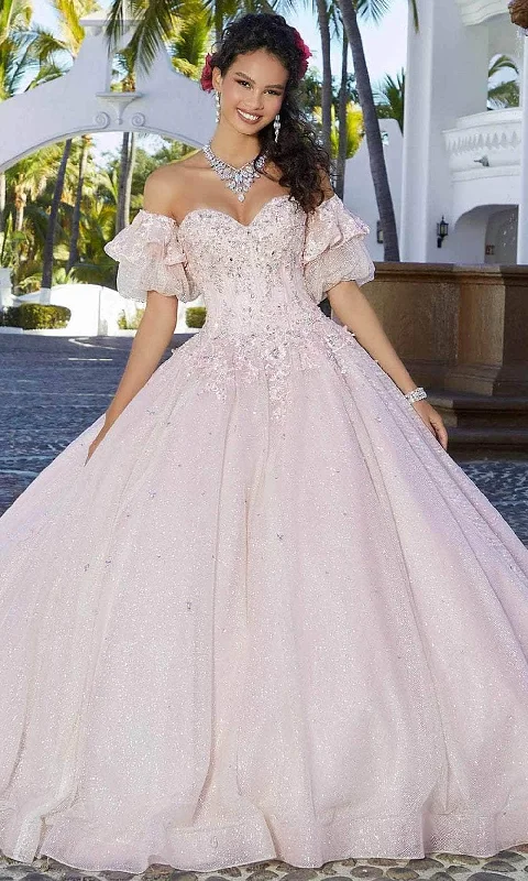 Formal Dress for GraduationsMori Lee 60164 - Detachable Sleeve Ballgown