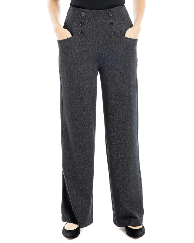 women's cotton pantsMax Studio Wide Leg Pant