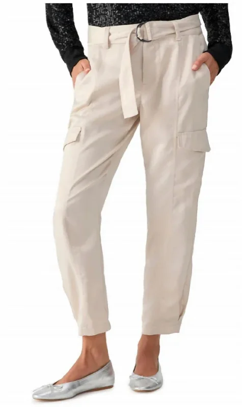 women's reversible pantsClassy Cargo Pant In Toasted Marshmellow