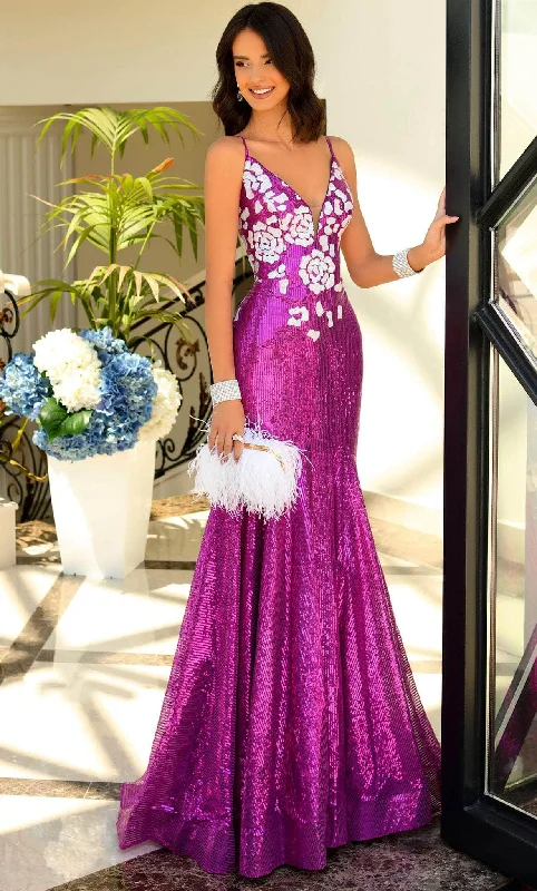 Formal Dress for Eco-Friendly ThemesBlush by Alexia Designs 20532 - Sequined Gown