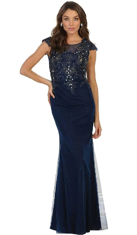 Formal Dress for Modeling AuditionsMay Queen - Beaded Lace Gown MQ1512