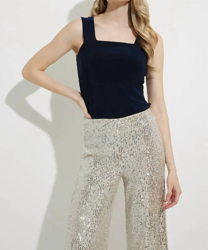 women's cashmere pantsSequins Pants In Silver Mode