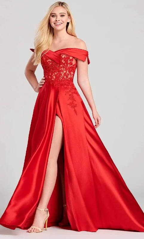 Formal Dress for Religious CeremoniesEllie Wilde EW22012 - Off-shoulder A-line Gown