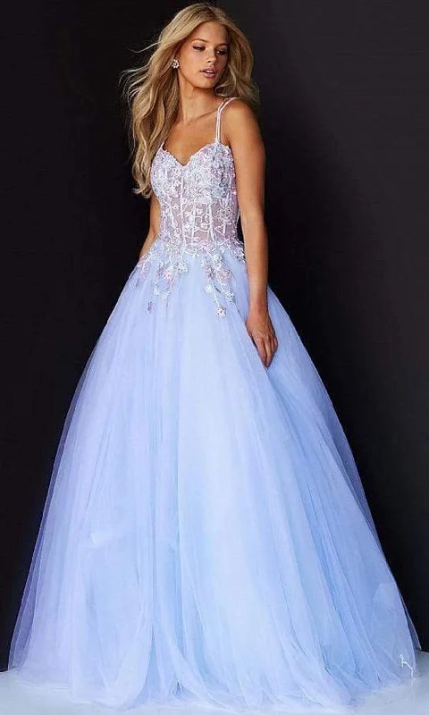 Men's Formal Dress CodesJovani - 06207SC Tulle Long Gown