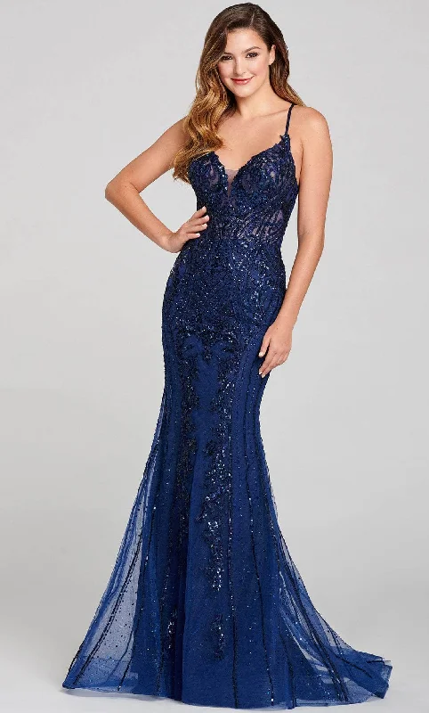 Formal Dress for Bat MitzvahsEllie Wilde EW121054 - Strappy Mermaid Gown