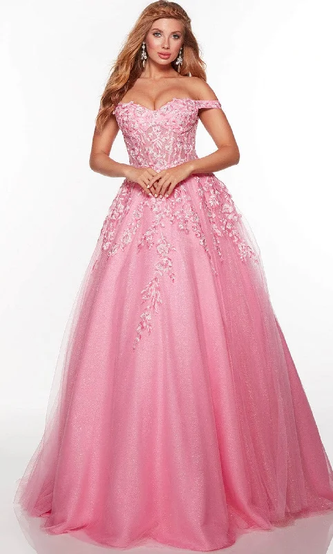 Formal Dress for Urban ThemesAlyce Paris 61314 - Off Shoulder Gown