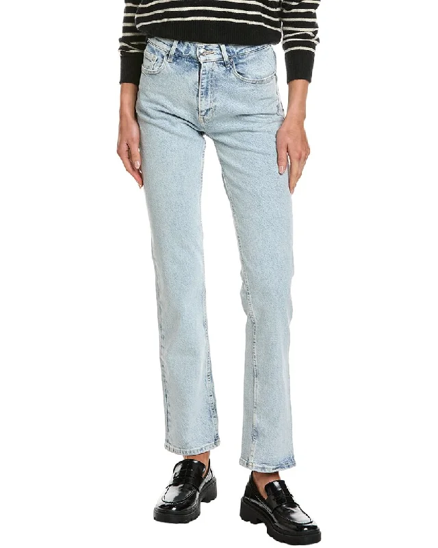 women's party pantsBOSS Hugo Boss Ada Light Blue High-Rise Straight Jean