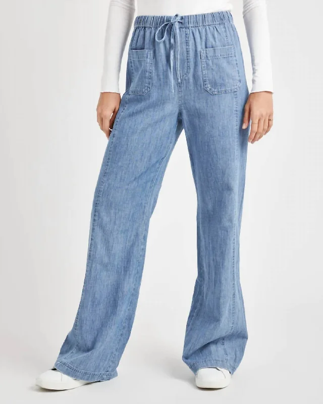 women's cotton pantsBradley Cotton Pant In Indigo