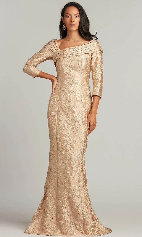 Formal Dress for GalasTadashi Shoji - BSW22005L Quarter Sleeve Floral Formal Gown