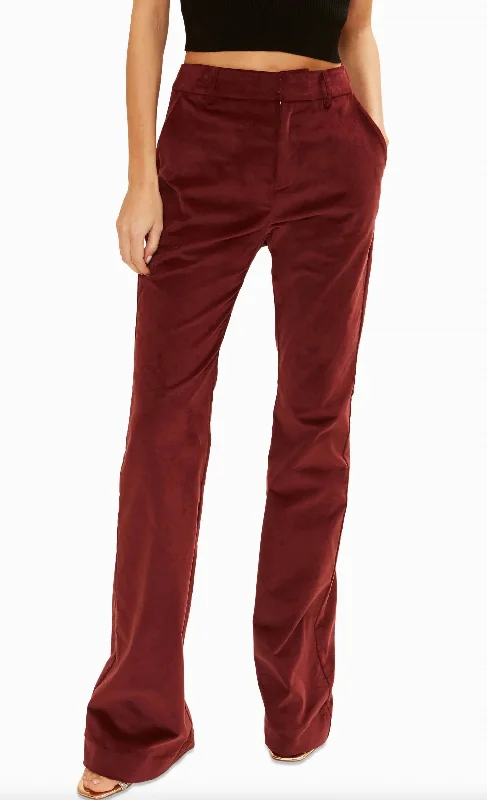 women's slim-fit pantsLola Pants In Cabernet