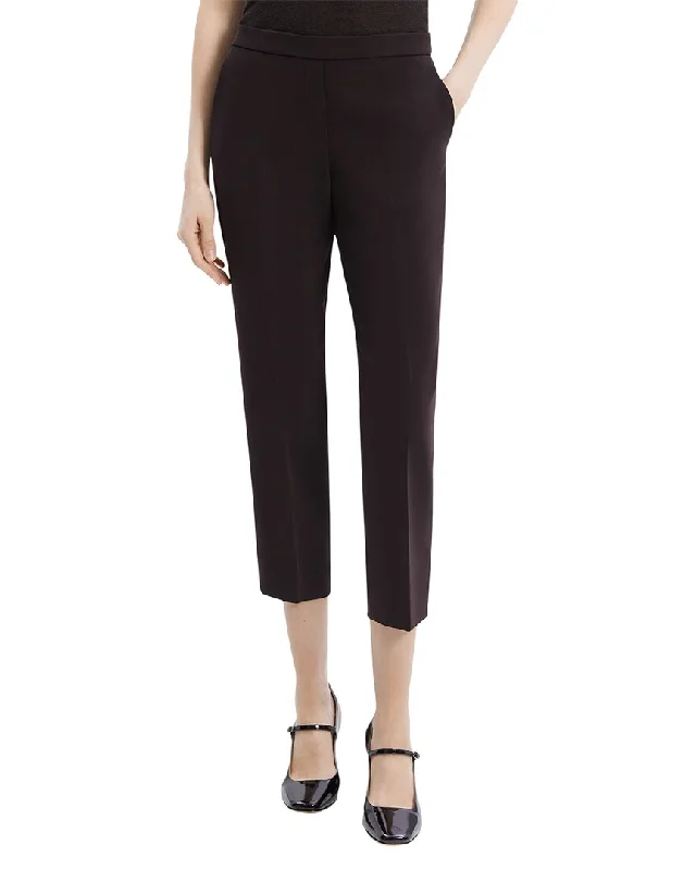 women's elastic waist pantsTheory Treeca Pant