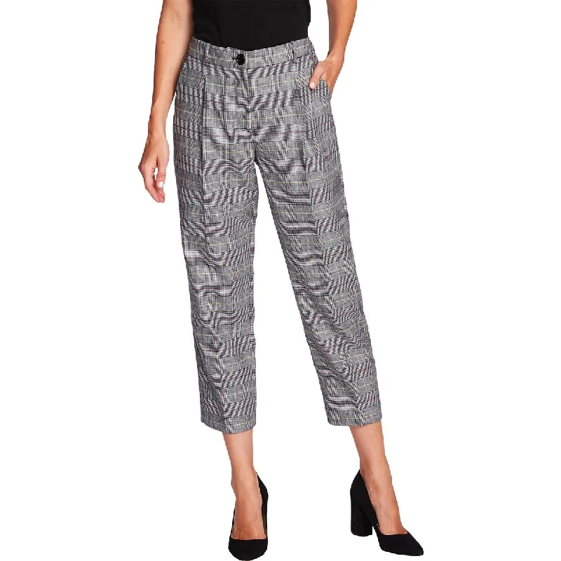 women's slim-fit pantsWomens Glen Plaid Cropped Capri Pants