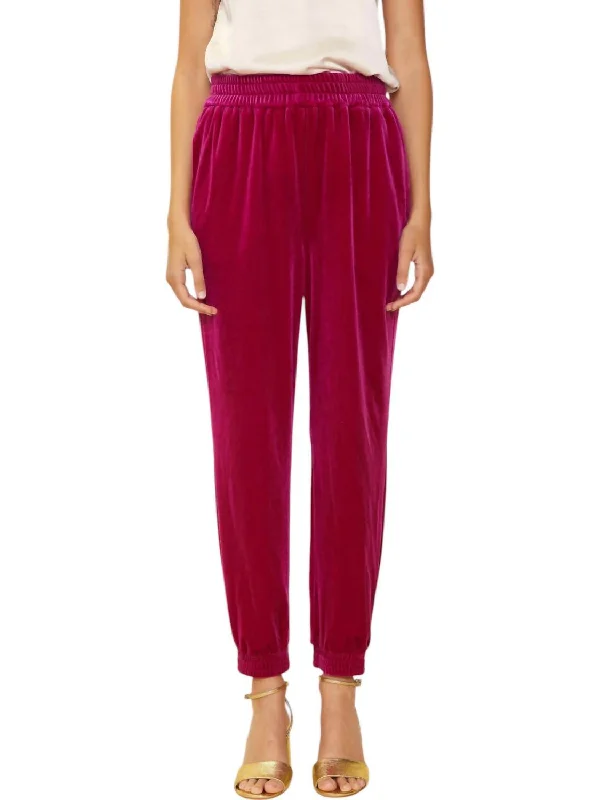 women's dress pantsRaspberry Dreams Joggers In Magenta