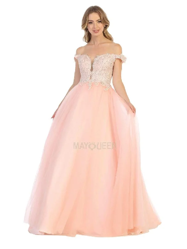 Formal Dress for Beauty ContestsMay Queen - Off Shoulder Gown MQ1734