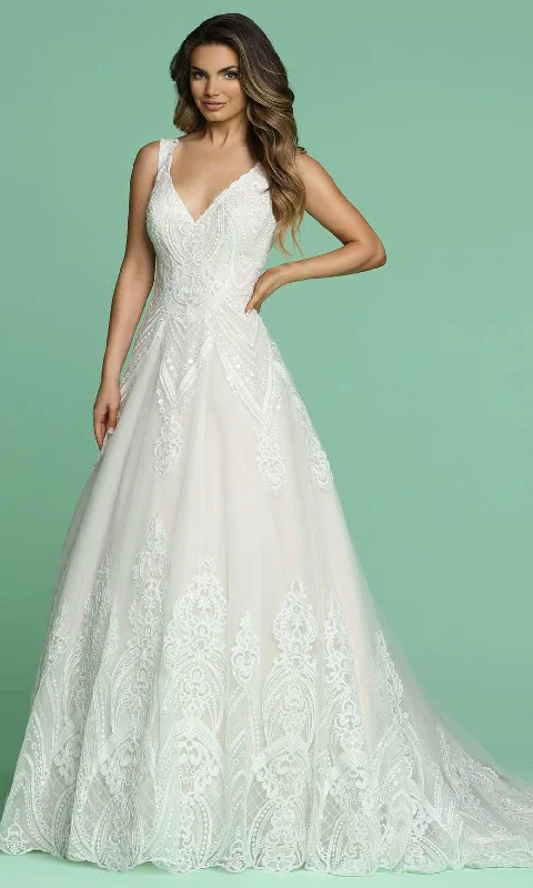 Formal Dress for Sailing RegattasDa Vinci Bridal - A-Line Bridal Gown 50616