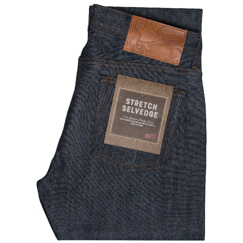 women's denim jeans with distressed back pocketsWeird Guy - Stretch Selvedge