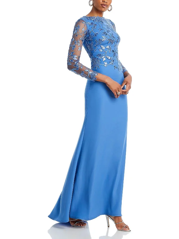 stylish party dressesWomens Sequined Embroidered Evening Dress