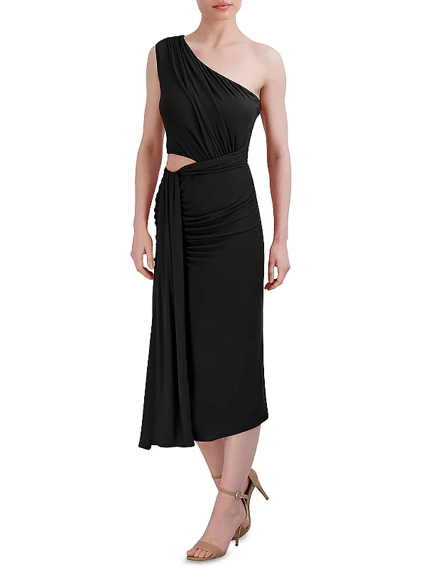 tulle party dressesWomens Ruched Long Cocktail And Party Dress