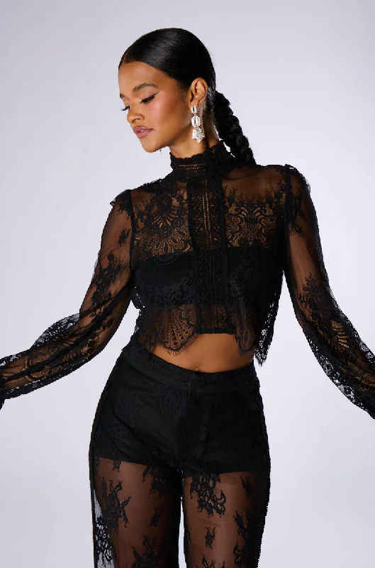 MISS ME YET LACE BLOUSE