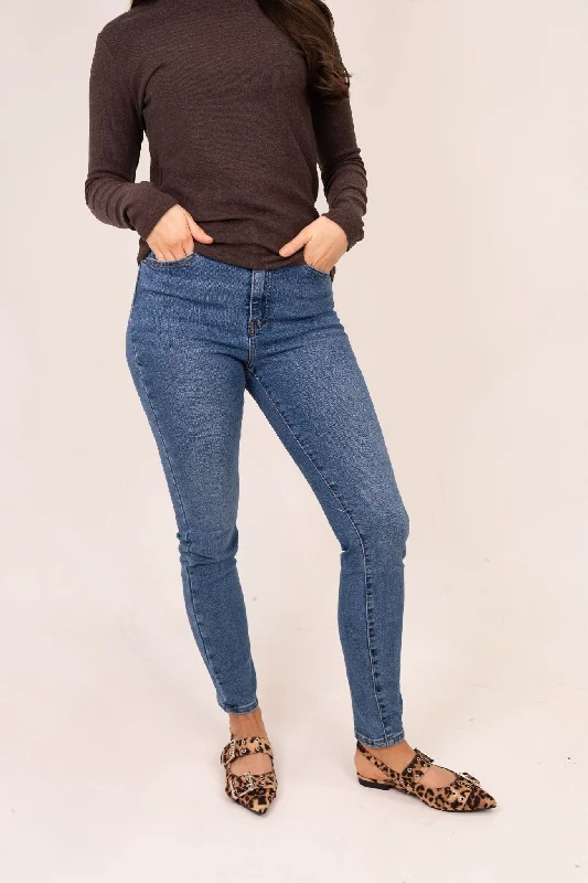 women's denim jeans for special occasionsLynne Skinny Jean In Denim Blue