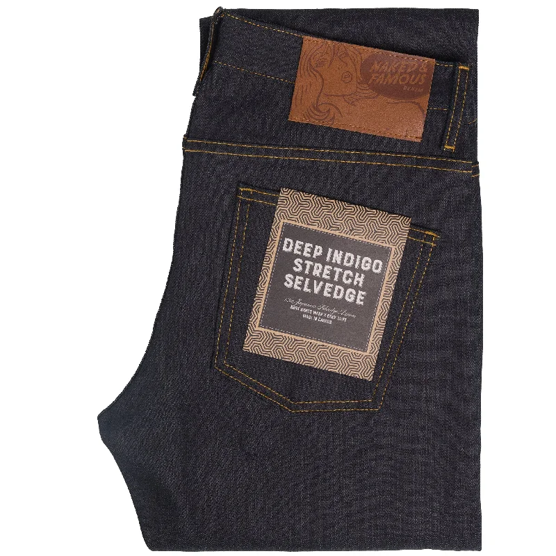 women's denim jeans with ripped kneesSkinny Guy - Deep Indigo Stretch Selvedge