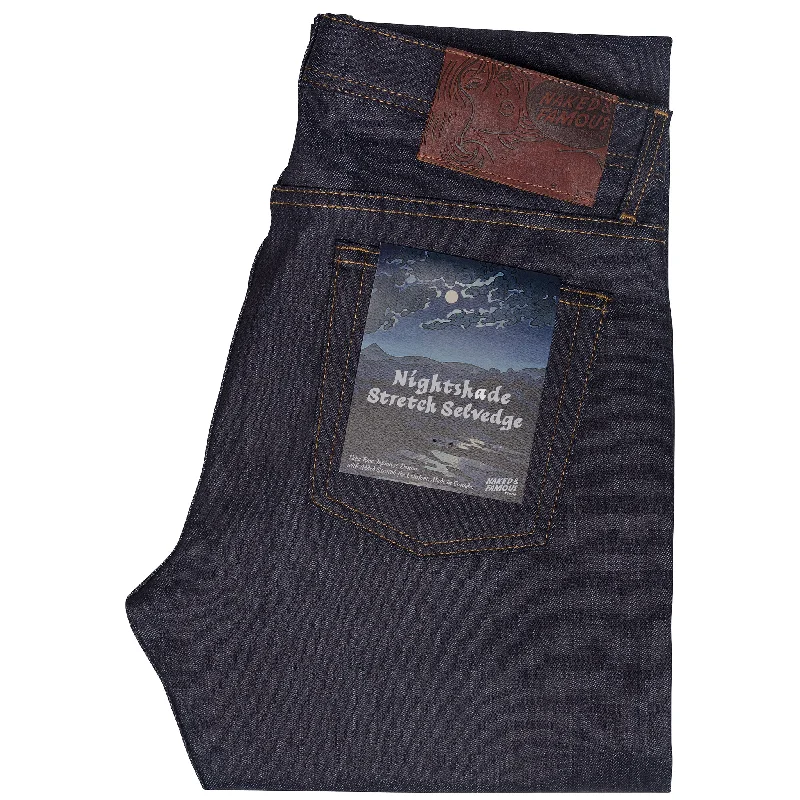 women's denim jeans with rhinestonesWeird Guy - Nightshade Stretch Selvedge