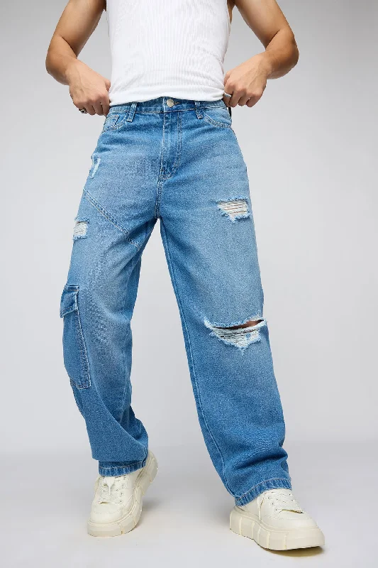 women's denim jeans for a stylish outfitStreetwise Torn Men's Straight Fit Jeans