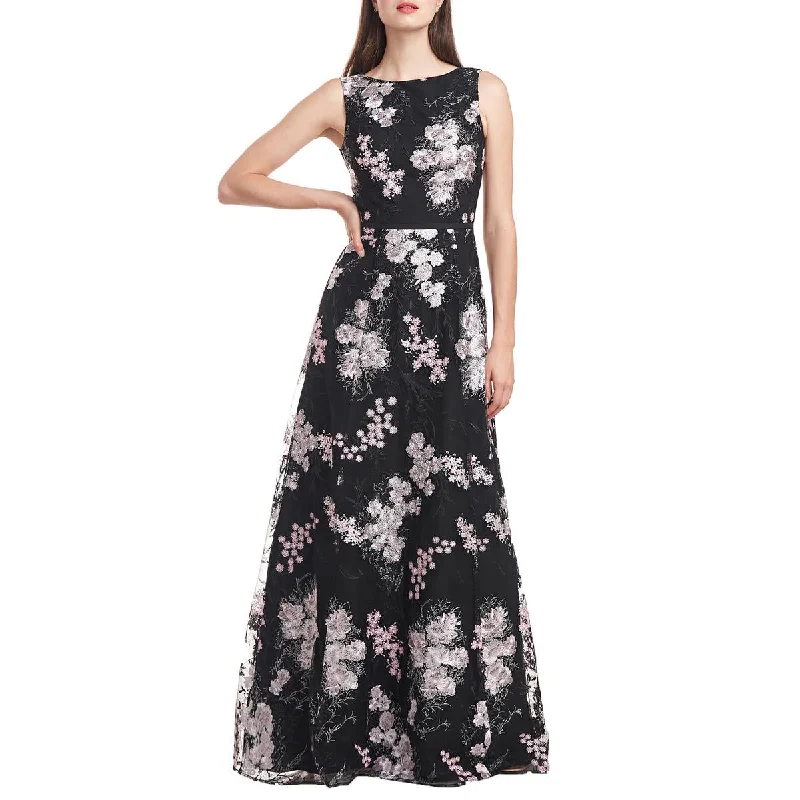 maximalist party dressesCatalina Womens Embroidered Floral Evening Dress