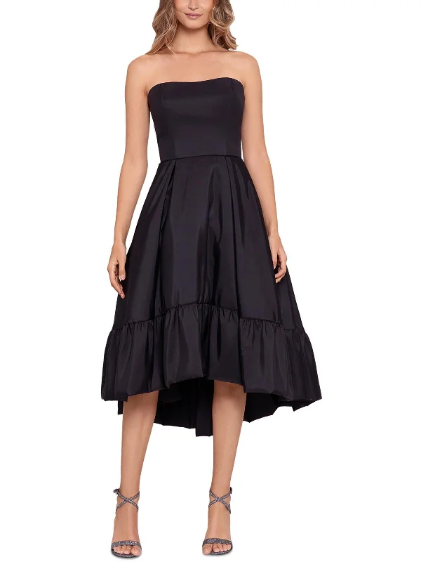 minimalist party dressesWomens Taffeta Bubble Hem Cocktail and Party Dress