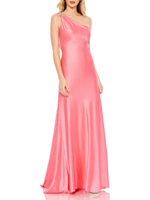 clubwear party dressesWomens One Shoulder Long Evening Dress