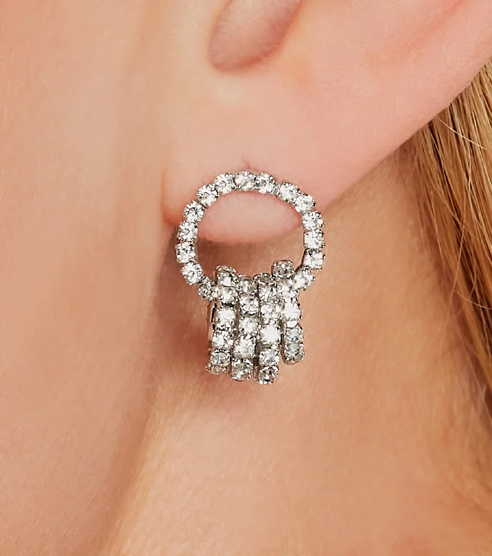 cute and flirty Mimi dresses for a playful touchElevated Elegance Rhinestone Mini Hoop Earrings