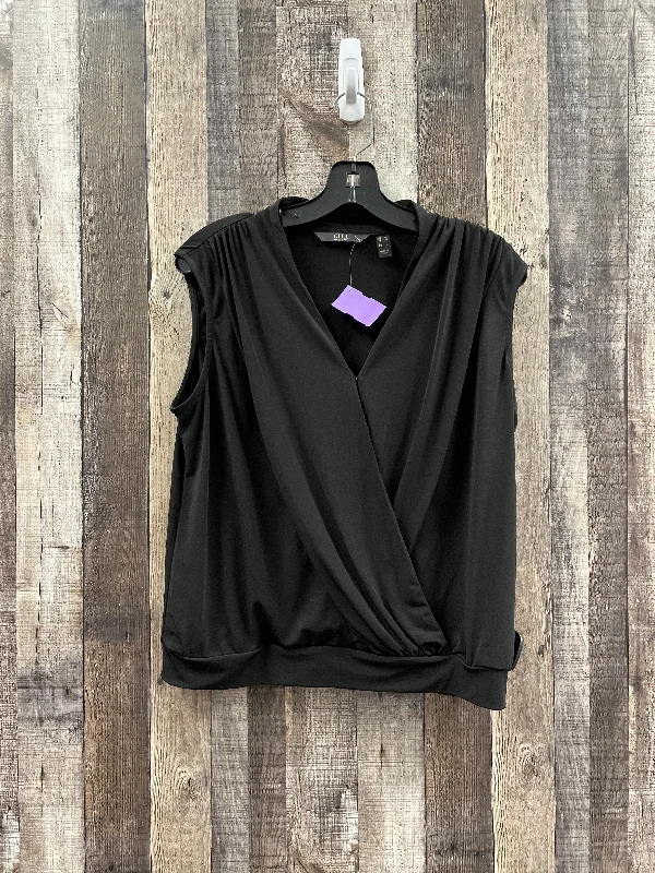 women's tops for date nightsBlack Top Sleeveless G.i.l.i., Size M