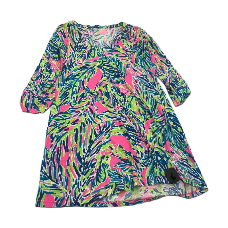 women's limited-edition dressesBlue & Green  Dress Designer By Lilly Pulitzer  Size: S